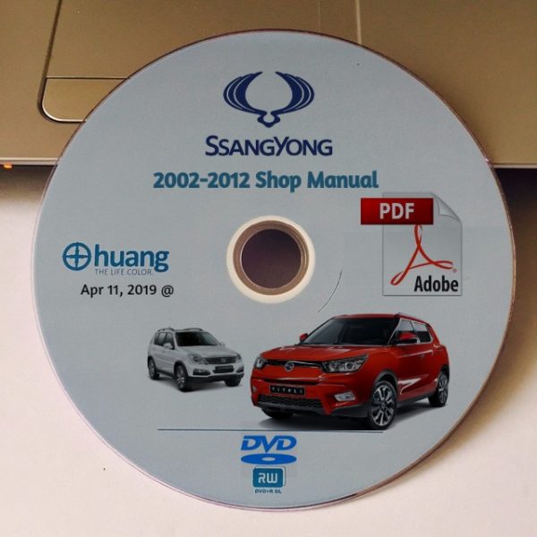 Ssangyong 2002 2012 Shop Manual Full DVD