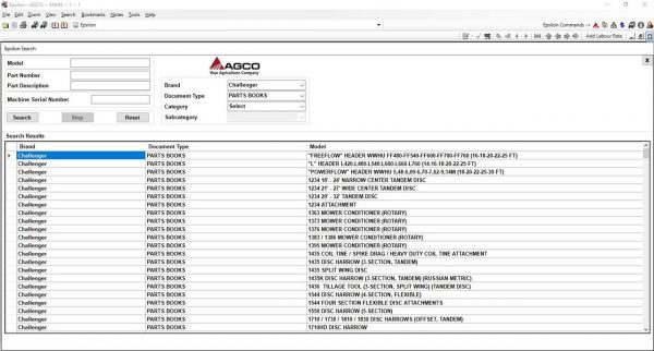 AGCO Challenger EU 052019 Parts Books Parts Documents 4