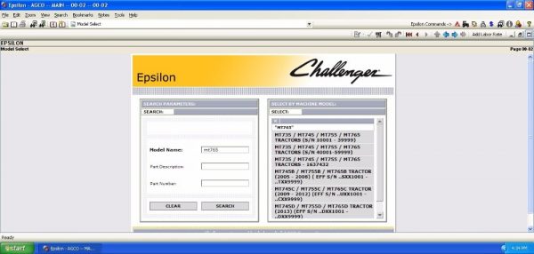 AGCO Challenger NA 052019 Parts Books Parts Documents 1