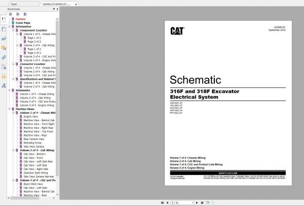 CAT Excavator 316F and 318F Schematic1