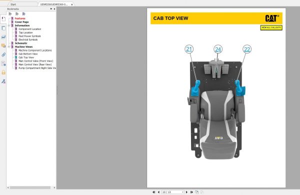 CAT Excavator 316F and 318F Schematic6