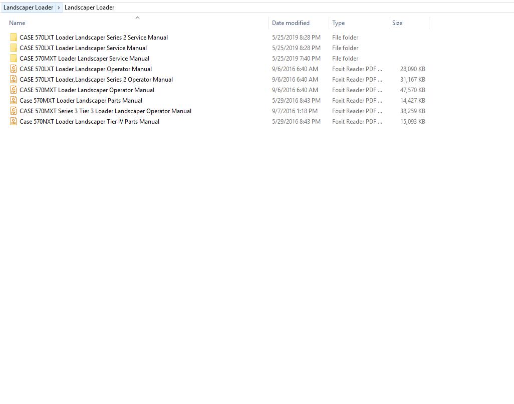 Case Landscaper Loader Shop Manual DVD (1)