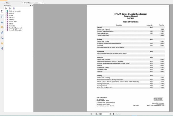Case Landscaper Loader Shop Manual DVD (2)