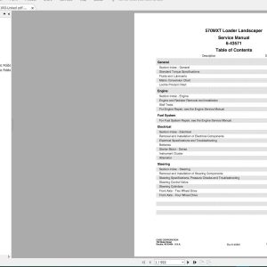 Case Landscaper Loader Shop Manual DVD (3)