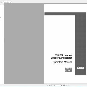 Case Landscaper Loader Shop Manual DVD (4)