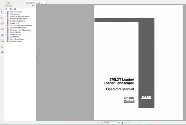 Case Landscaper Loader Shop Manual DVD (4)