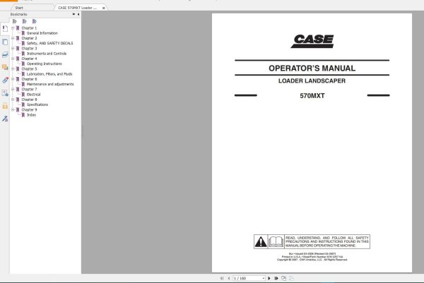 Case Landscaper Loader Shop Manual DVD (5)