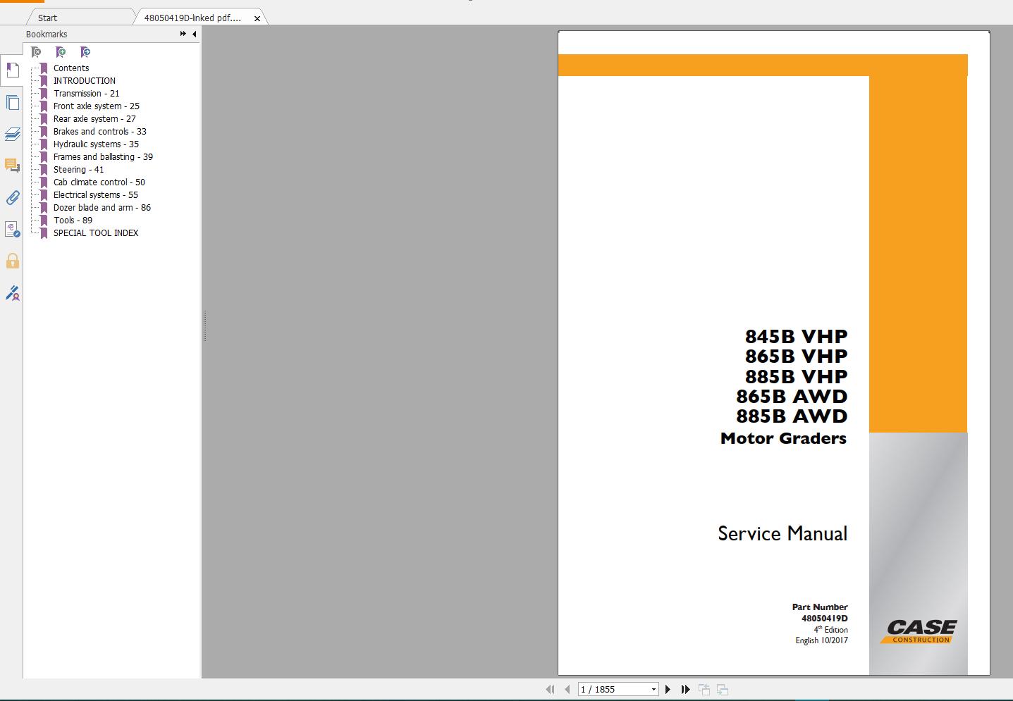 Case Motor Grader Service Manual CD (3)