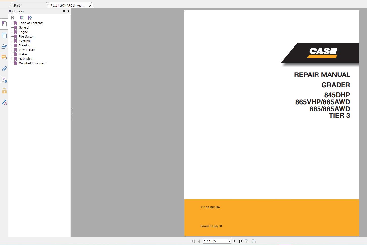 Case Motor Grader Service Manual CD (4)