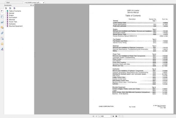 Case Backhoe Loader New Model Service Manual Full DVD11