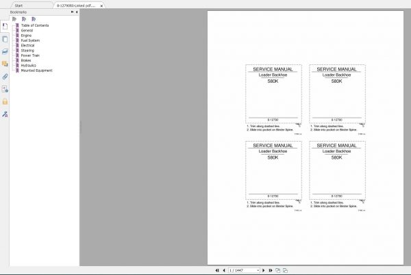Case Backhoe Loader New Model Service Manual Full DVD3