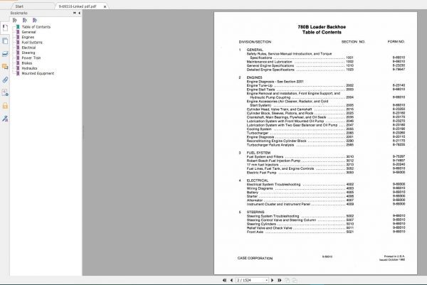 Case Backhoe Loader New Model Service Manual Full DVD5