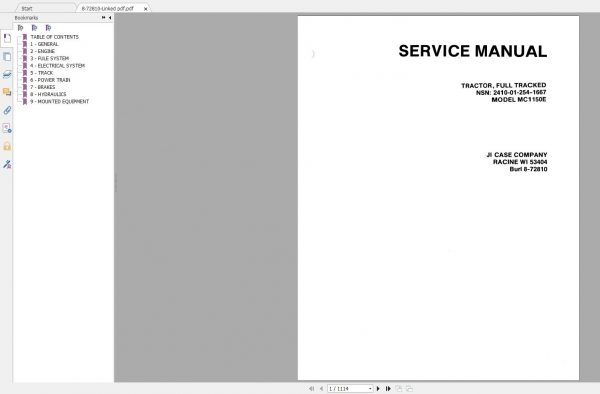 Case Dozer New Model Service Manual Full DVD2