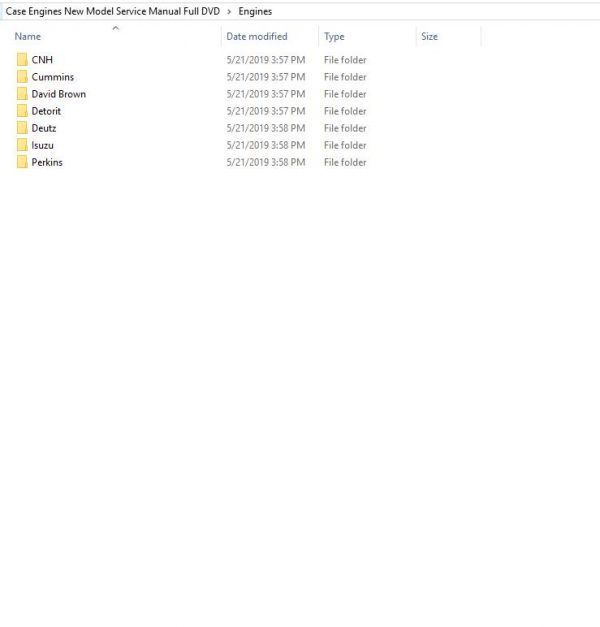 Case Engines New Model Service Manual Full DVD1