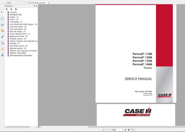 Case Farmall New Model Service Manual Full DVD2