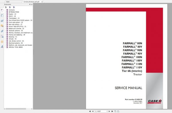 Case Farmall New Model Service Manual Full DVD8