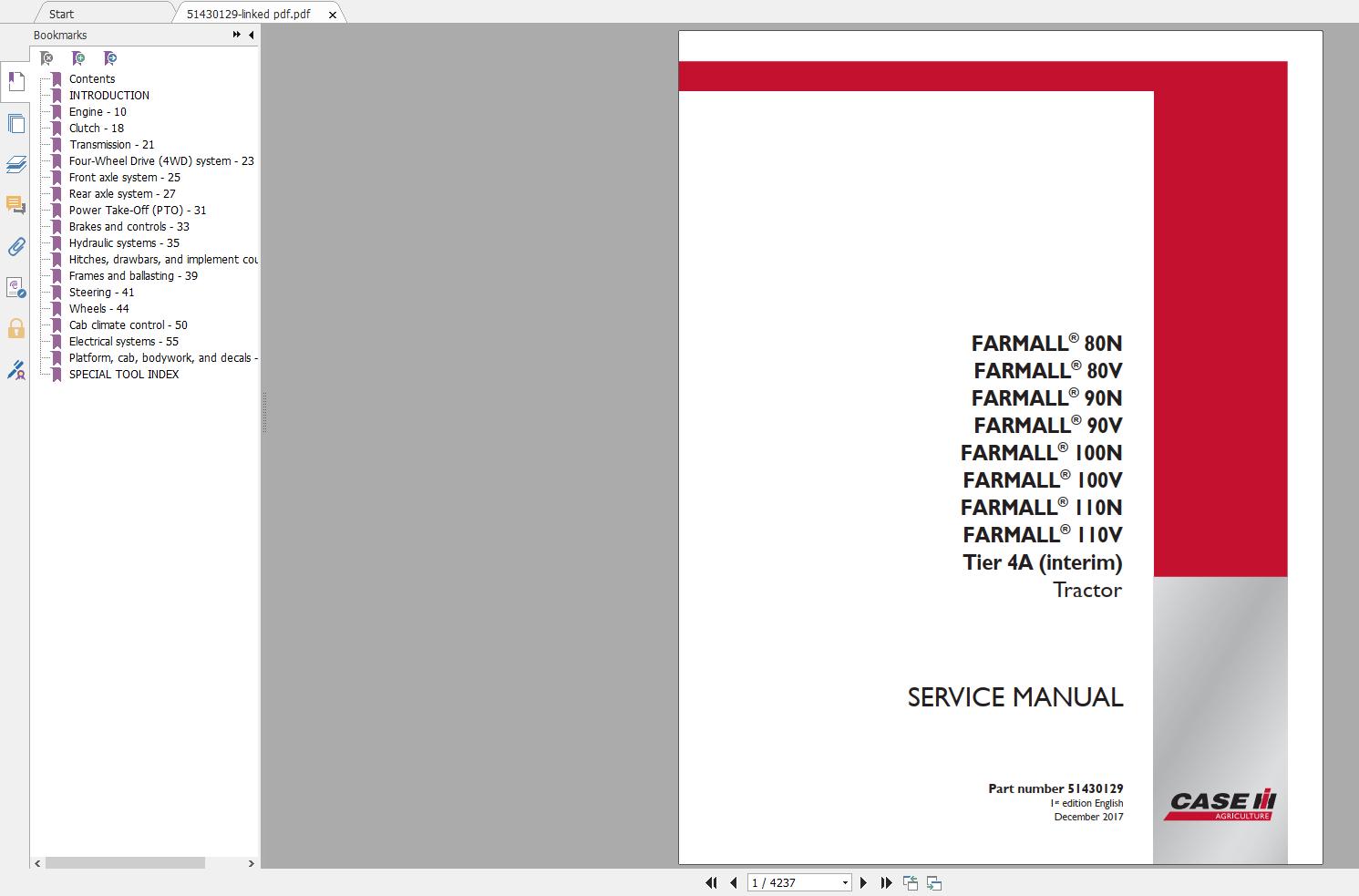 Case Farmall New Model Service Manual Full DVD8