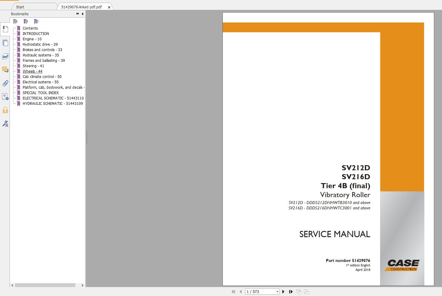 Case Rollers New Model Service Manual Full DVD10