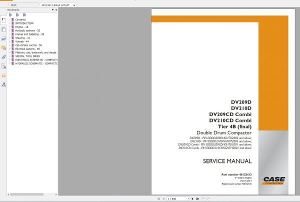 Case Rollers New Model Service Manual Full DVD2