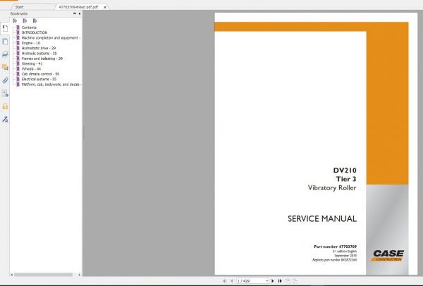 Case Rollers New Model Service Manual Full DVD8