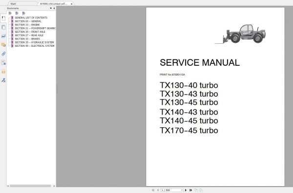 Case Telehandlers New Model Service Manual Full DVD2
