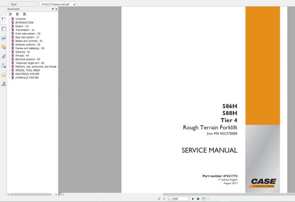 Case Telehandlers New Model Service Manual Full DVD5