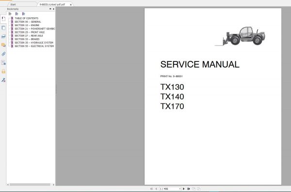 Case Telehandlers New Model Service Manual Full DVD8