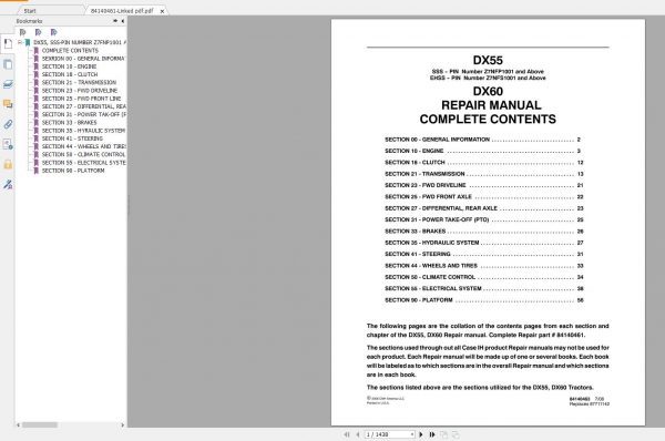 Case Tractors New Model Service Manual Full DVD2