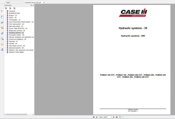 Case Tractors New Model Service Manual Full DVD5