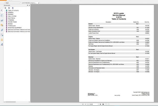 Case Wheel Loader New Model Service Manual Full DVD2