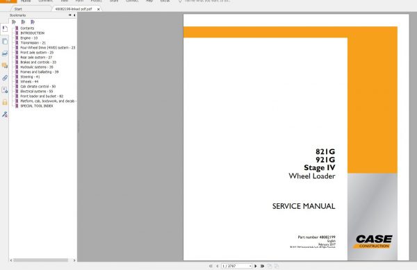 Case Wheel Loader New Model Service Manual Full DVD5