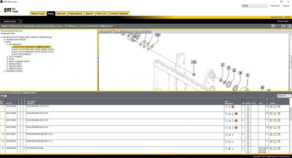 Caterpillar Forklift Trucks 052019 MCFA EPC21