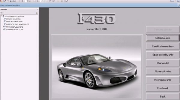Ferrari Full Set Manual Parts Catalog 1967 2017 8 1