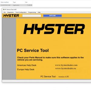 Hyster Yale PC Service Tool v492 0620183
