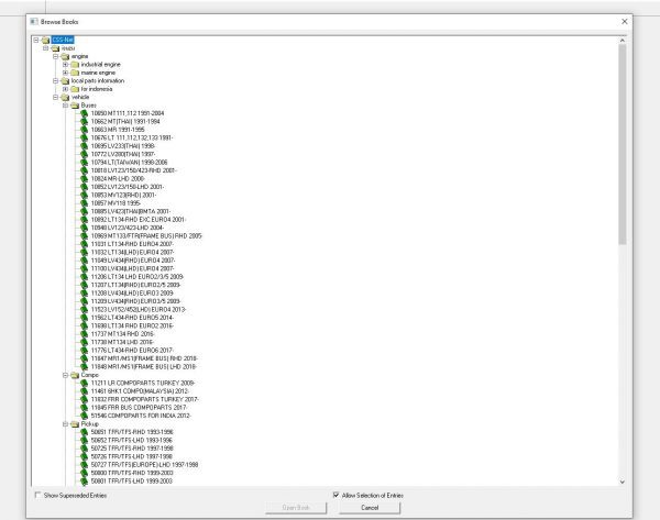 ISUZU CSS NET EPC 0420198