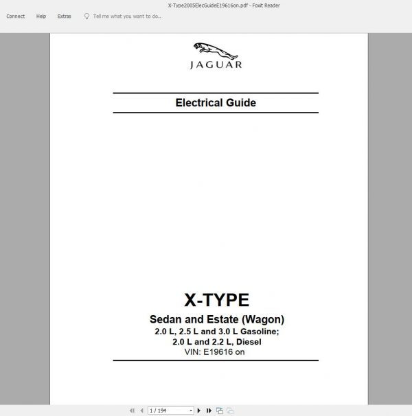 Jaguar Workshop Manual Wiring Diagram DVD6 2
