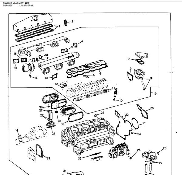 John Deere 9650 SELF PROPELLED COMBINE WITH 90 SERIES CORN HEAD Parts Catalog 4