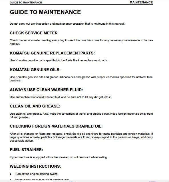 Komatsu Bulldozer D155AX 5 75001 and up Operator Maintenance Manual EN SEAM021024T 3