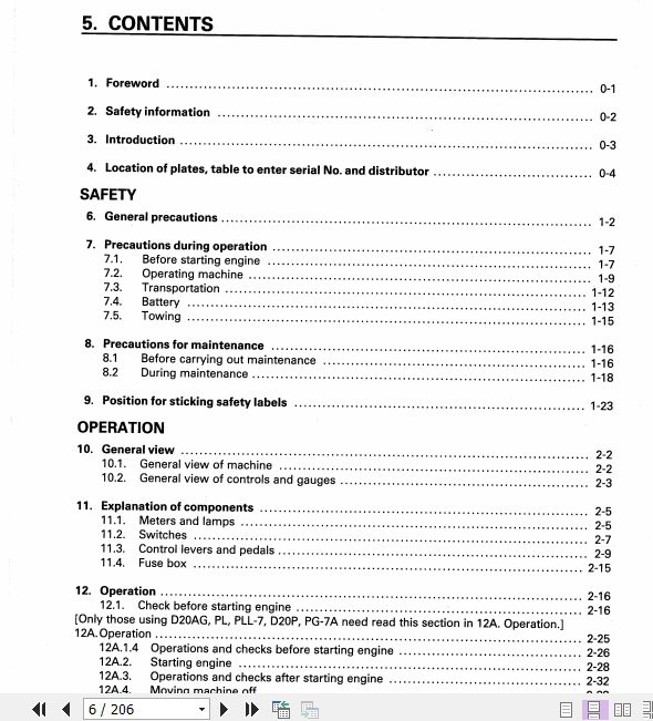Komatsu Bulldozer D20AGPLPLL D21AAG D20PPG D21PG Operator Maintenance Manual EN SEAM000902 2
