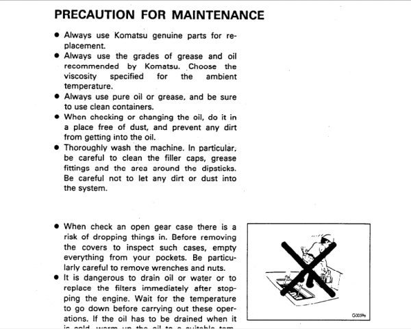 Komatsu Bulldozer D275A 2 10001 and up Operator Maintenance Manual EN SEAM000301 3