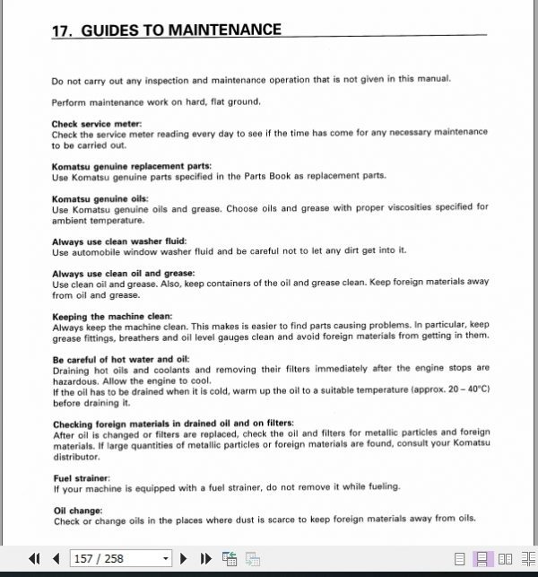 Komatsu Bulldozer D325 6 5485 and up Operator Maintenance Manual EN SEAM000805 3