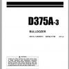 Komatsu Bulldozer D375A 17736 and up Operation Maintenance Manual SEAM045600T 1