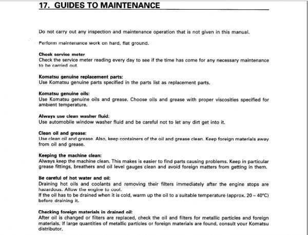 Komatsu Bulldozer D375A 2 16305 and up Operator Maintenance Manual EN SEAM010801 3