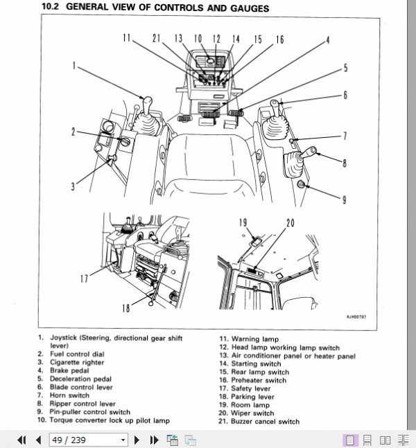 Komatsu Bulldozer D475A 3 10601 and up Operator Maintenance Manual EN SEAM025103T 3