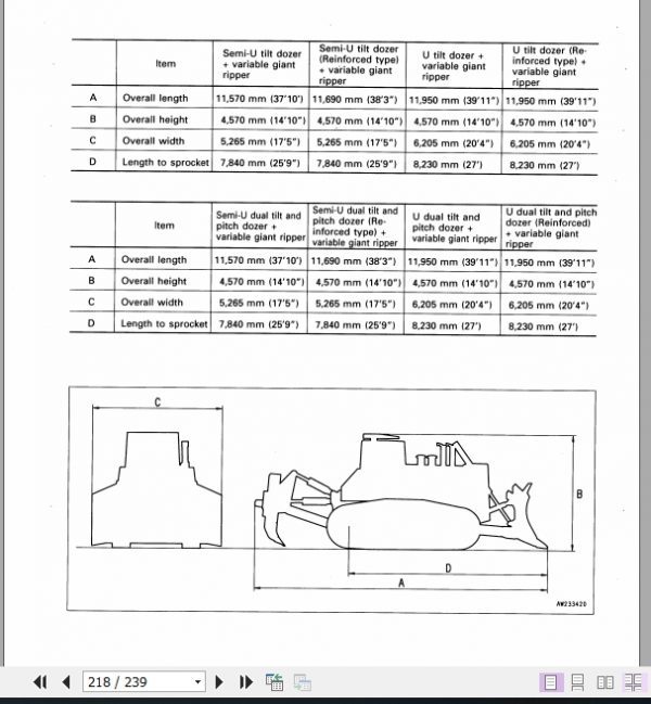 Komatsu Bulldozer D475A 3 10601 and up Operator Maintenance Manual EN SEAM025103T 4