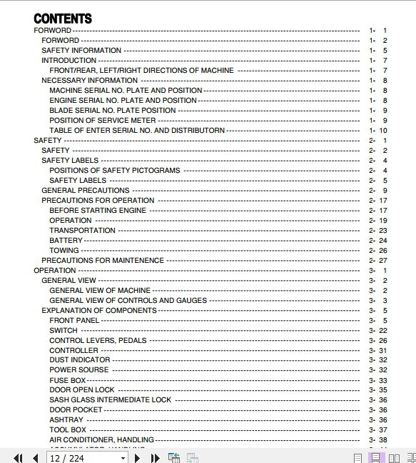 Komatsu Bulldozer D475A 3 10685 and up Operator Maintenance Manual EN SEAM022005T 2