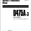 Komatsu Bulldozer D475 10685 and up Operator Maintenance Manual EN SEAM025105T 1