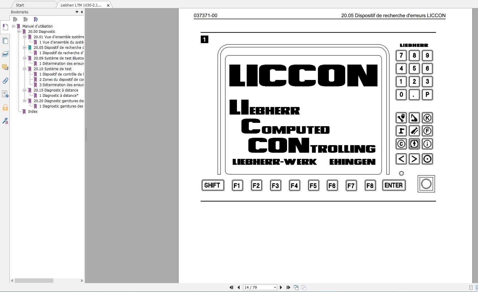 Liebherr Crane Diagnostics Manual CD73
