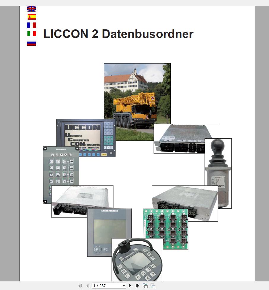 Liebherr Crane LICCON Error Codes Manual CD13