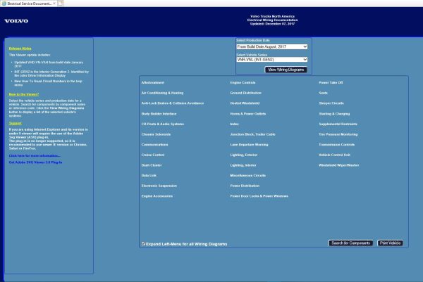 Volvo Truck NA EWD Electrical Wiring Documentation Updated 1220172